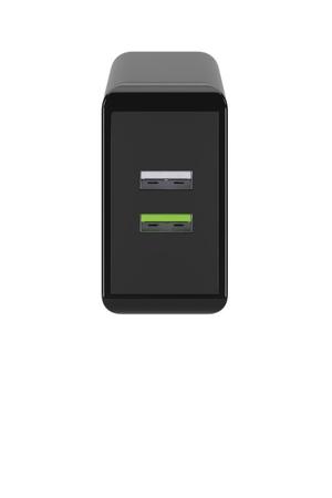 Ładowarka sieciowa 2x USB QC 3.0 28W Goobay CZARNA - zdjęcie 2