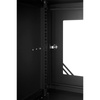 Szafa RACK 19'' 9U 450mm CZARNA Szklane drzwi