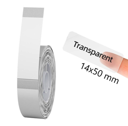 Etykiety seria D Niimbot 14x50 mm 130 szt. transp