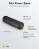 Powerbank Goobay 5000 mAh für Fahrrad LED QC PD USB-C