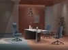 Krzesło biurowe ergonomiczne Spacetronik HAVARD-01 niebieskie OUTLET