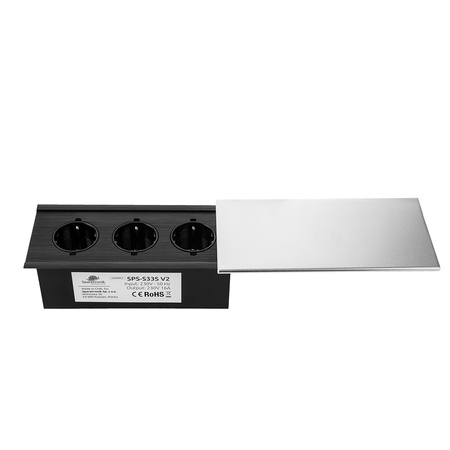 Gniazdo chowane w blat Spacetronik SPS-S33S V2 COMPACT