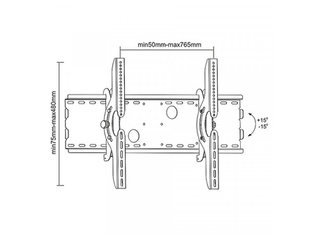 Uchwyt TV Maclean MC-521 37"-100" 75kg