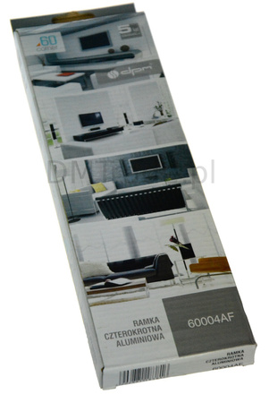 Ramka czterokrotna - Corner 60 aluminium