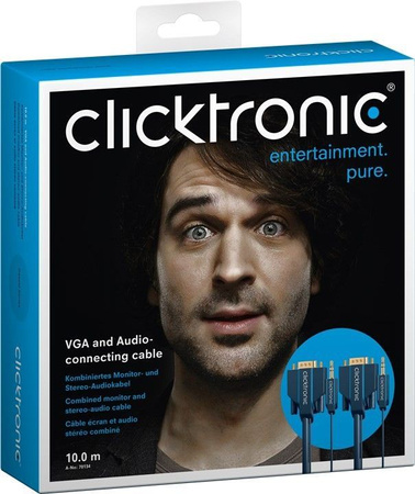 CLICKTRONIC Kabel VGA + Audio 2m