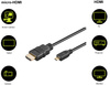 Kabel HDMI - micro HDMI 2.0 4K@60Hz Goobay czarny 5m