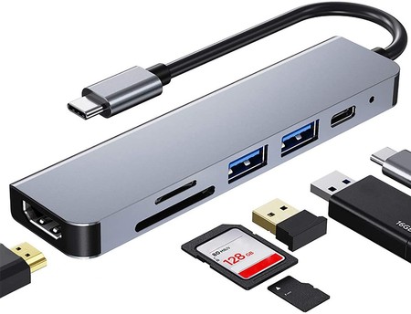 Mehrfachanschluss SPU-M09 USB-C HDMI USB 3.0 SD