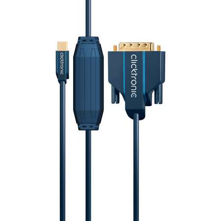 CLICKTRONIC DisplayPort DP mini - DVI-D 1m Kabel