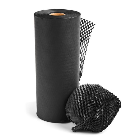 Geschnittenes Papier Honeycomb Schwarz 30cm x 100m