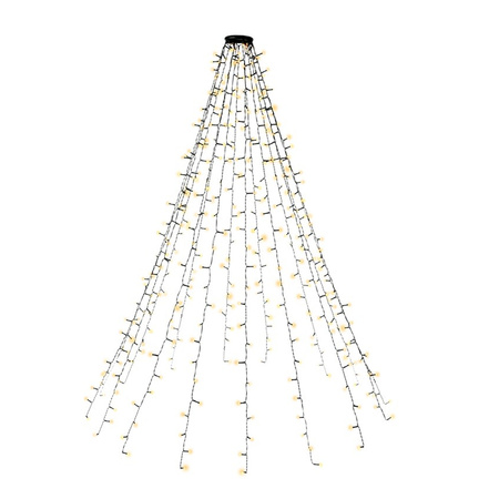 Lampki choinkowe łańcuch świetlny z pierścieniem 400 LED 6,75m