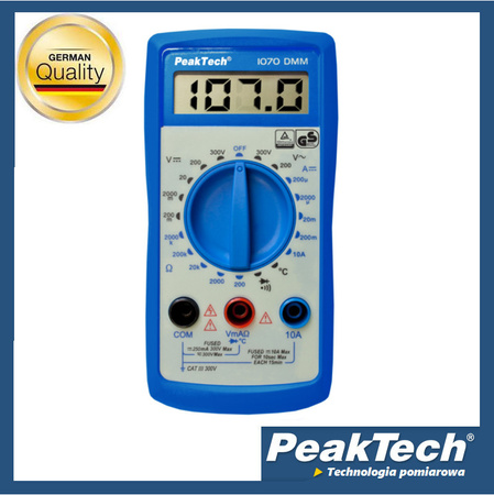 PeakTech 1070 Digitales 10A AC DC Multimeter