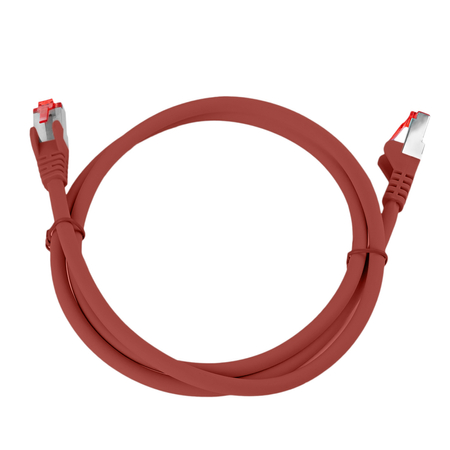 RJ45 CAT 6 S/FTP AWG27 LSZH Kabel rot 1m