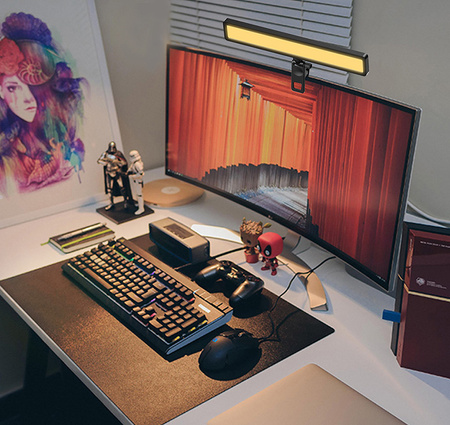 Lampka USB do monitora 28cm ze statywem APL-FL06