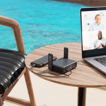 GL.iNet Slate 7 (GL-BE3600) mały router Wi-Fi 7 VPN WAN/LAN 2.5G USB-C PD