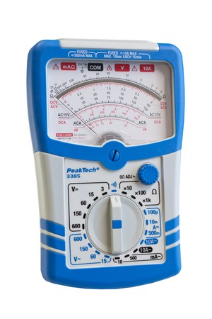 PeakTech 3385 Analog-Multimeter 600V 10A AC DC