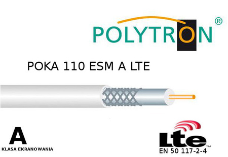 Koaxialkabel Poka 110 RG6 102 CU CUT 1m