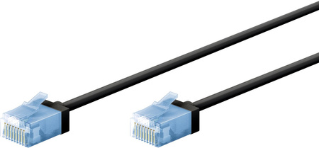 LAN Patchcord CAT 6A EXTRA FLEX schwarz 10m