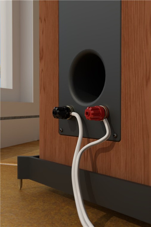 Kabel głośnikowy GOOBAY 2x2,5mm² miedziany CU biały rolka 10m