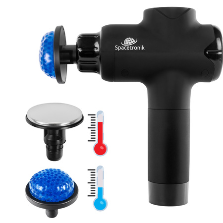 Masażer Grzejący Pistolet do masażu Massage Gun Spacetronik SP3200B czarny