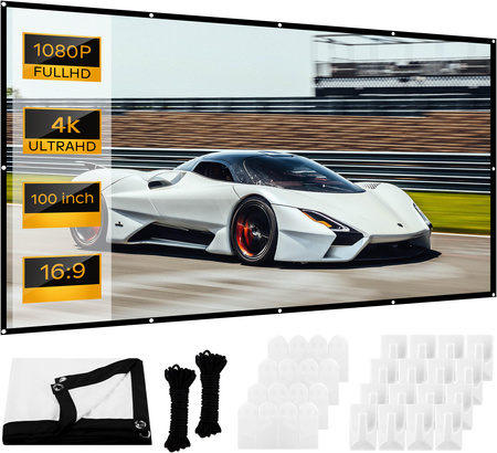 Mobiler Projektor M1 LED FullHD Tasche Leinwand OUTLET