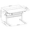 XD verstellbarer Kinderschreibtisch SPE-X102WL 90x60 cm