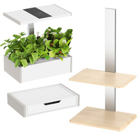 Zestaw DONICZKA nawadniająca 10L Biała + KWIETNIK SZUFLADA LAMPA do roślin SMART GARDEN Spacetronik