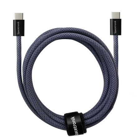 USB-C Kabel PD100/240W Spacetronik 1m navy blau