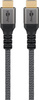 Kabel HDMI 2.1 8K 60Hz ARC HDR 3D Goobay Plus oplot tekstylny szaro-czarny 3m