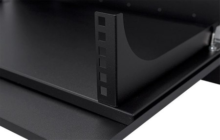 19'' 2U Rackmount-Gehäuse 350x130mm BLACK vertikal