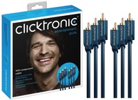 CLICKTRONIC 3xRCA - 3xRCA YUV-Komponentenkabel 75m