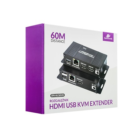 HDMI KVM auf LAN-RJ45 USB Konverter 60m Spacetronik