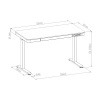 Biurko elektryczne Spacetronik Astrid SPE-B127WL OUTLET