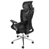Krzesło biurowe ergonomiczne Spacetronik BARD czarne OUTLET