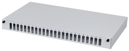 Przełącznica światłowodowa 19" 1U 24xSC Duplex Szara stała