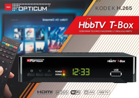 DVB-T2 HBBTV T-BOX Opticum HEVC Tuner