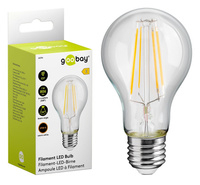 Żarówka LED z filamentem 7W gwint E27 światło białe ciepłe 2700K Goobay