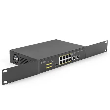 PoE+ SWITCH 10-port GS1010P 120W 1Gbps VLAN CCTV