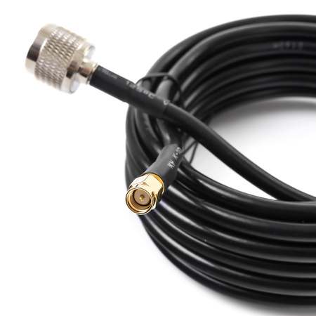 Kabel GSM przewód antenowy Spacetronik wtyk N wtyk SMA LMR240 3m