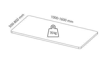 Spacetronik SPE-114MB Kurbel-Tischständer