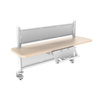 Elektrischer Schreibtisch mit Ablage Spacetronik SPE-X116WT