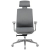 Fotel ergonomiczny biurowy 5D z podnóżkiem Spacetronik Albert Szary OUTLET