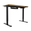 Biurko z podnoszonym blatem  OUTLET 100x60 Spacetronik Spacetronik Moris + organizer do kabli (SPE-O124BO)