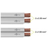 Kabel głośnikowy GOOBAY 2x2,5mm² miedziany CU biały rolka 10m