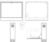 19'' 2U Rackmount-Gehäuse 350x130mm BLACK vertikal