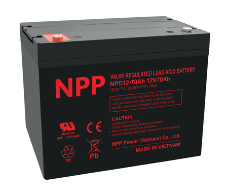 Akumulator NPD 12V 70Ah T14