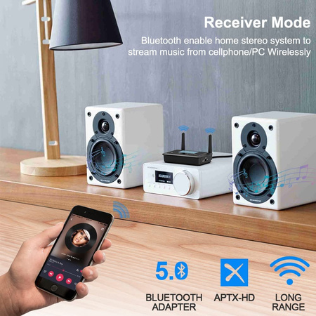 B03Plus Nadajnik Odbiornik Bluetooth z LCD 50m