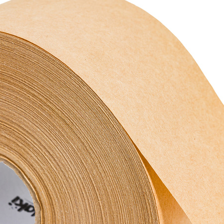 Ekologiczna taśma papierowa z Kraftowego papieru aktywowana wodą 70 mm / 114 m Bublaki BT-W701