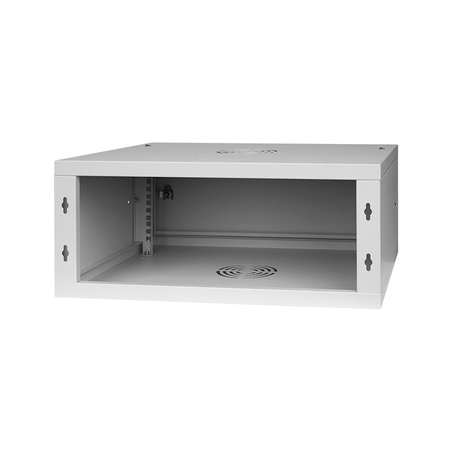 Szafa RACK 19'' 4U 450mm SZARA Drzwi stalowe