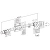 Erweiterungshalterung für 2 VESA-Monitore SPP-020B