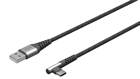 USB-C - USB-A 2.0 Kabel Goobay Angular TEXTIL 2m